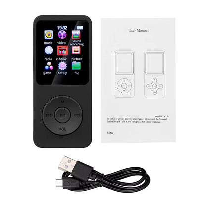 MP3 Player Built-In Speaker Hifi Lossless Music Player Bluetooth 5.4 Speaker Student Walkman Support FM Radio E-Book Recording