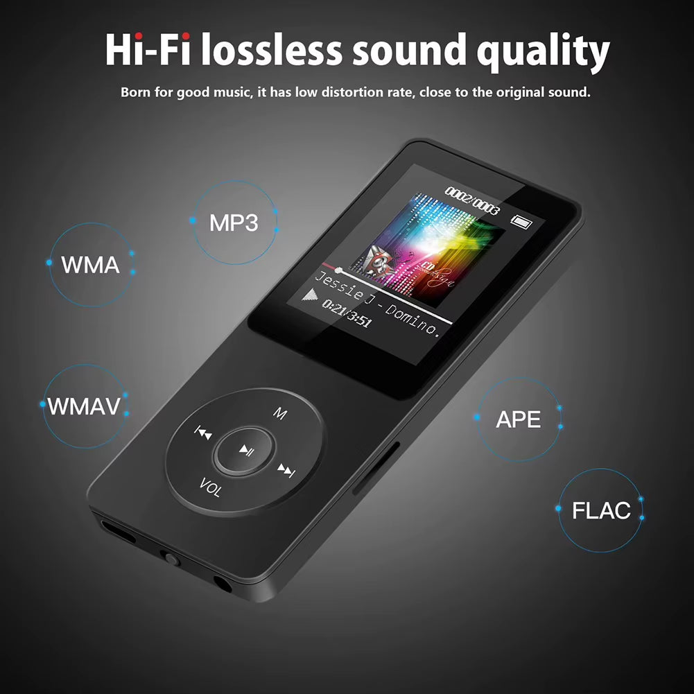 MP3 Player Built-In Speaker Hifi Lossless Music Player Bluetooth 5.4 Speaker Student Walkman Support FM Radio E-Book Recording