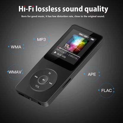 MP3 Player Built-In Speaker Hifi Lossless Music Player Bluetooth 5.4 Speaker Student Walkman Support FM Radio E-Book Recording