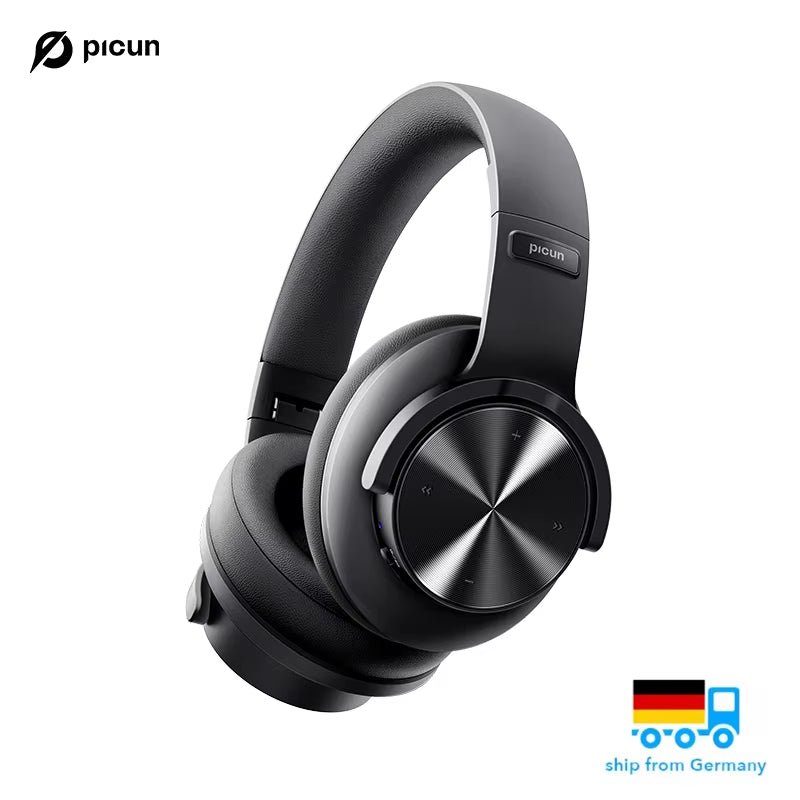 B8 Bluetooth Headphones 120H Playtime Headset Wireless Bluetooth 3EQ Mode Low Latency Hands-Free Calls over Ear Headphones