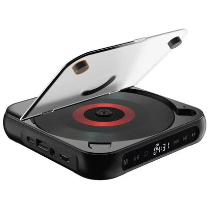 KC918 CD Player - Portable Bluetooth Speaker, LED Screen, Stereo Player, HIFI Sound Quali, Built in 2000Mah Rechargeable Battery