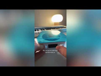 Vinyl Player Bluetooth Speaker with White Noise Retro Turntable Speaker Sleep Aid Vitrola Shaped Speaker with RGB Light